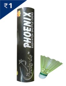 PayTM is selling Prokyde Phoenix 777 Synthetic Shuttlecock-Yellow Pack Of 10 for Rs 61 only