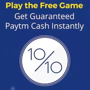 (MUST TRY) PayTM- Play for FREE and win Rs 5 Paytm Cash (Super Easy)