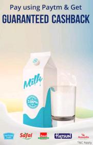 Paytm- Get Guaranteed Cashback at your nearest Milk booth