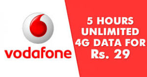 Vodafone Super Night Offer- Get Unlimited 4G Data Daily Between 1 - 6 AM at Just Rs 29 only