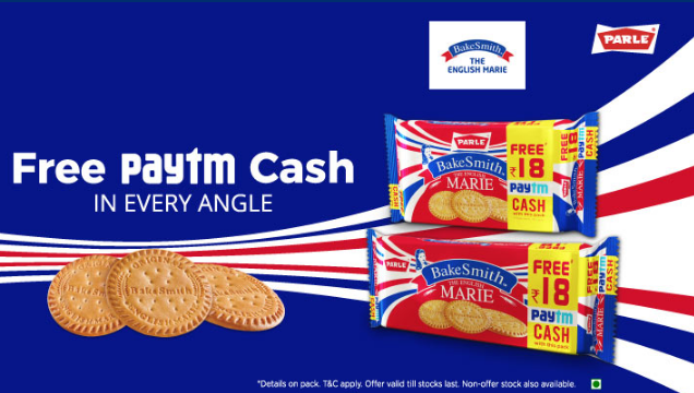 paytm bakesmith rs.18 paytm cash free