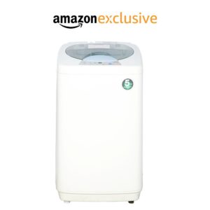 Amazon GIS - Buy Haier 5.8 kg Fully-Automatic Top Loading Washing Machine (HWM58-020, White) at Rs 10690