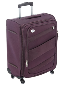 American Tourister Polyester 55 cms Purple Softsided Carry-On Small Luggage