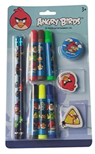 Angry Birds 11 Pcs Stationery Set, Multicolor