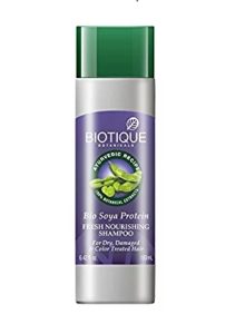 Biotique Bio Soya Protein Fresh Nourishing Shampoo For Dry Damaged & Color Treated Hair, 190ml