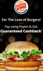 Burger king paytm offer