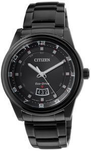 Citizen Eco-Drive Analog Black Dial Men's Watch - AW1284-51E amazon