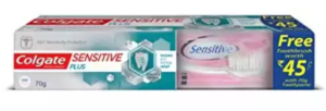 Colgate Sensitive Plus 70g + Free Toothbrush