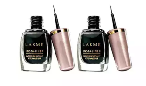 Lakme Insta Eye Liner, Black, 9ml (Pack of 2)