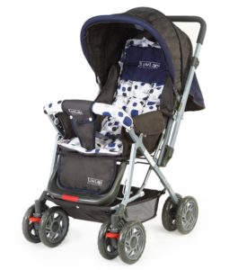 LuvLap Baby Stroller Pram Sunshine Navy Blue Amazon