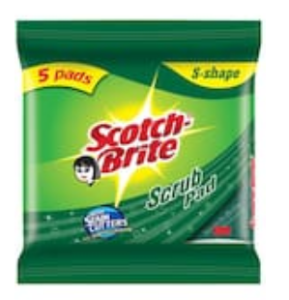 Scotch Brite Scrub Pad Set Of 5Pcs 1Pc