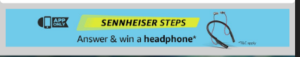 amazon app banner of sennheiser momentum headphones step contest answers added