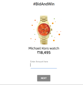 flipkart bid and win