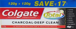 Colgate Total Charcoal Deep Clean Toothpaste - 240 g Rs 138 amazon pantry steal deal