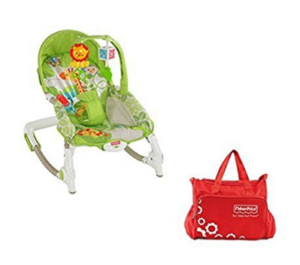 Fisher-Price Newborn To Toddler Rocker Worldwide + Diaper Bag at rs.2,999