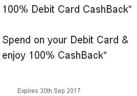 HDFC Rs 750 Cashback Offer