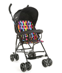 LuvLap Tutti Frutti Baby Stroller Buggy (Printed Black) at rs.999