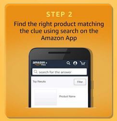 amazon app treasure hunt all answers tep 2 find the product win free