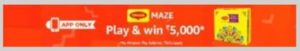 amazon maggi maze contest banner app