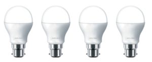 Amazon - Buy Solimo Base B22 9-Watt LED Bulb (Pack of 4, Cool Day Light) for Rs 325 only