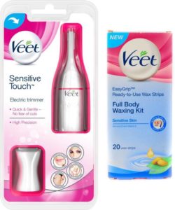 Flipkart - Buy Veet SENSITIVE TOUCH+FULL BODY WAXING KIT Cordless Trimmer (White) at Rs 799 ( After Phonepe Cashback)