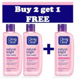 Get 33% Off on (Buy 2 Get 1 Free) Clean & Clear Face Wash + Extra 35% Cashback