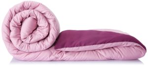 (Hurry) Amazon - Buy Solimo Microfibre Reversible Comforter, Double (Mellow Mauve & Royal Violet, 200 GSM) for Rs 1399 only