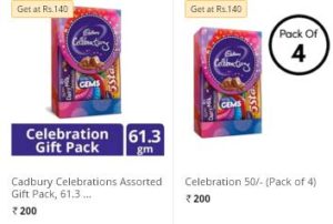 Paytm- Get Flat 25% Cashback on All Cadbury chocolate