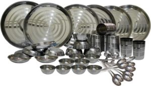 Pepperfry- Buy Dynore Stainless Steel Dinner Set