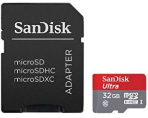 SanDisk Ultra MicroSDHC 32GB UHS-I Class 10 Memory Card With Adapter (Upto 80mbps Speed)