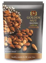 Golden Nut Almonds roasted 200Grams 1Pc Golden Nut Almonds roasted 200Grams 1Pc