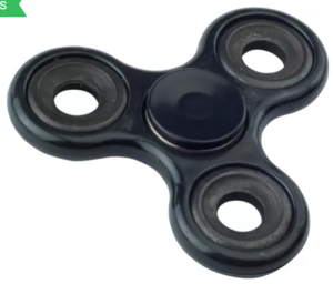 Sirius Toys Super Fidget Spinner Anti Anxiety Stress Reducer (Black)