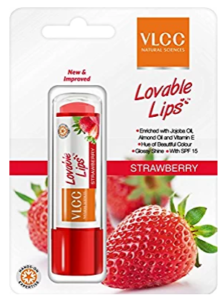 VLCC Lovable Lip Balm Strawberry With SPF 15, 4.5gm