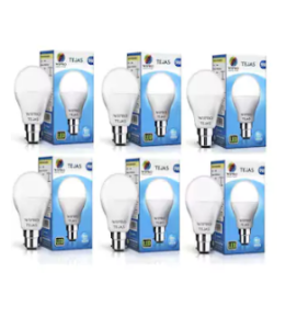 Wipro Tejas 9W LED Bulb- Pack of 6 at rs.389