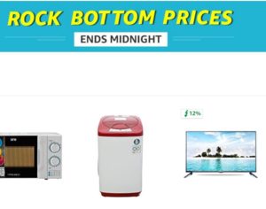 amazon rock bottom prices TVs and appliances