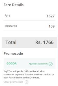 goa paytm offer