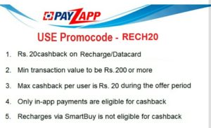 payzapp rs 20 cashback