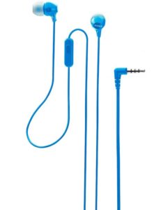 Buy Sony MDR-EX14AP Headset with Mic (Blue, In the Ear) for Rs.499 only