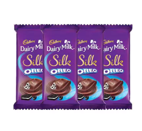 Cadbury Silk Oreo 60G Pack Of 4 (60G X 4) at rs.208