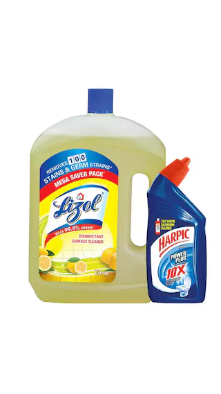 Lizol DSC 2 litre Citrus + Harpic 500 ml Free Rs 142 only paytmmall