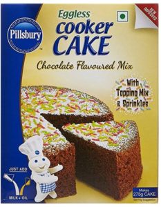 Pillsbury Eggless Cooker Cake Mix, Chocolate, 159g