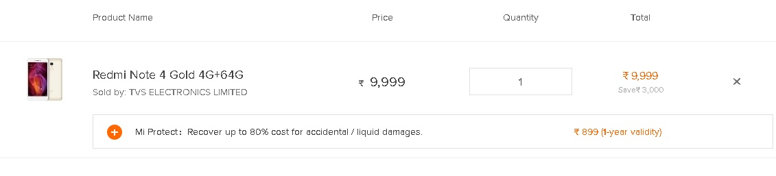 (Proof Added) Mi STEAL - Buy Redmi Note 4 (64GB, 4GB RAM) Gold worth Rs 12999 at just Rs 9999 only