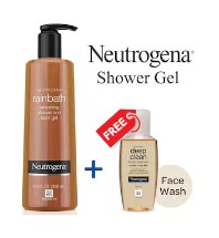 Neutrogena Rainbath Refreshing Shower and Bath gel 250ml plus Neutrogena Deep Clean Facial Cleanser 50ml FreE Neutrogena Rainbath Refreshing Shower and Bath gel 250ml