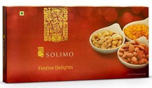 Solimo Festive Delights Gift Pack of Nuts and Dry Fruits, 300g