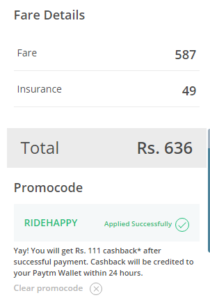 ridehappy paytm