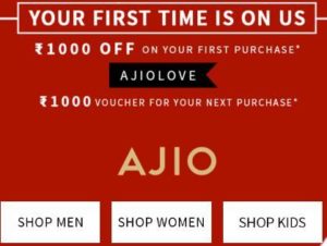 AJIO New User Offer