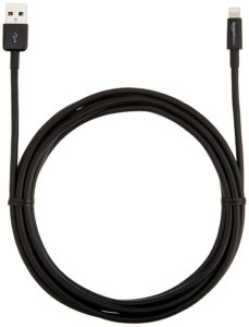 Buy AmazonBasics Apple Certified Lightning to USB Cable - 10 Feet (3 Meters) - Black for Rs.403 only