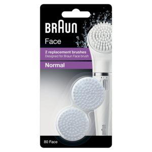 Buy Braun Face 80 - Pack of 2 Brush Refills - Designed for Braun Face Cleansing Brush for Rs.594 only