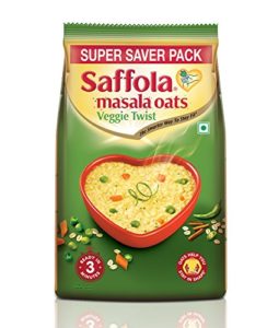 Buy Saffola Masala Oats Veggie Twist, 400g for Rs.15 only 