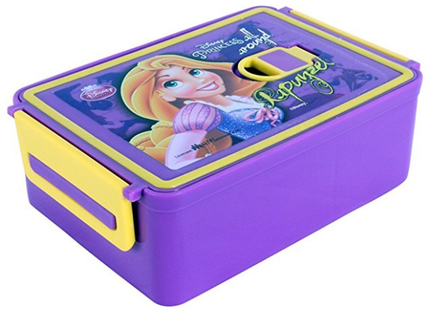 Amazon - Buy Disney Rapunzel Plastic Lunch Box, 960ml at Rs.138 only